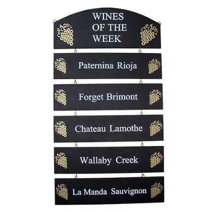 'Specials' Board with Hangers