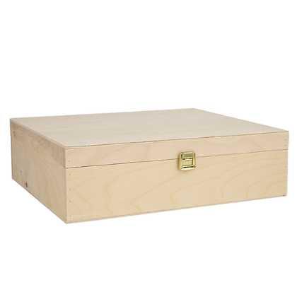 Deluxe Three Bottle Hinged Lid Wine Box (6 Pack)