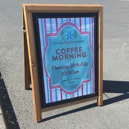 Durable Chunky A-Frame Sign Stand with Snap Frame