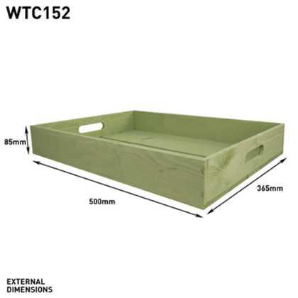 Large Rustic Wooden Crate With Handles