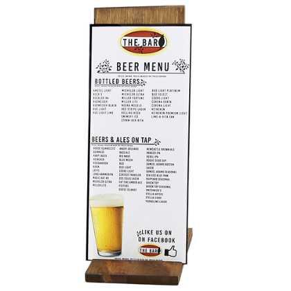 Slanted Menu Holder