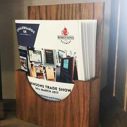 Wooden Leaflet Holder