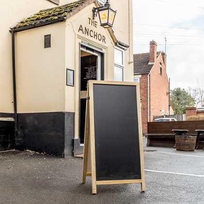 Hardwood Framed Pavement Signage Stand