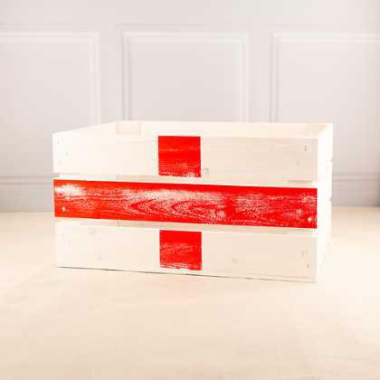Rustic Wooden Flag Crate