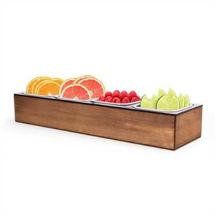 Back Bar Wooden Garnish Holder