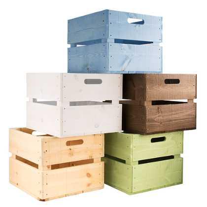 Square Heavyweight Wooden Planter Crate