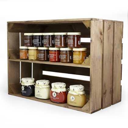 Rustic Wooden Crates with Shelf (Landscape)