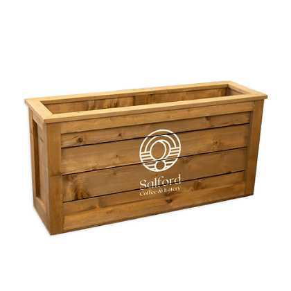 Outdoor Wooden Planter Barrier