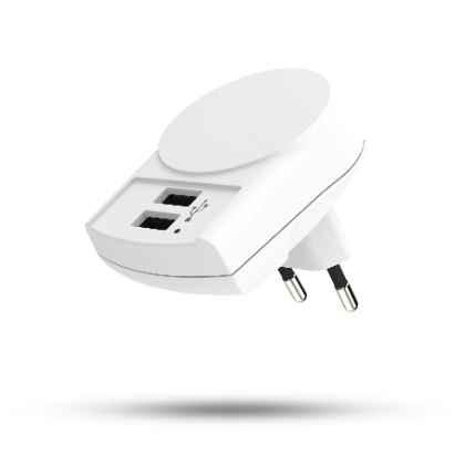 Euro USB Charger 2xA