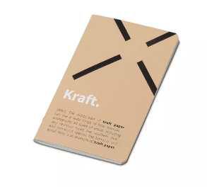 Sewn Mindnotes® Notebook in a Kraft paper cover
