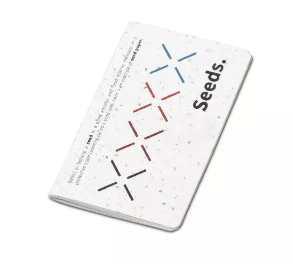 Sewn Mindnotes® Notebook in seed paper cover