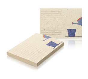 Grass paper sticky notes