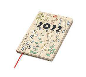 Mindnotes® Notebook diary in a grass paper hardcover