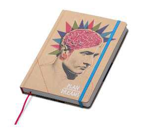 Mindnotes® Notebook diary in a KRAFT paper hardcover