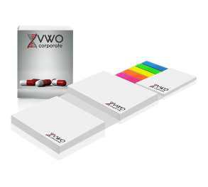 Sticky notes set in softcover