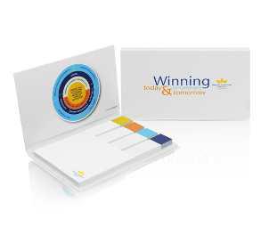 Sticky notes set in softcover