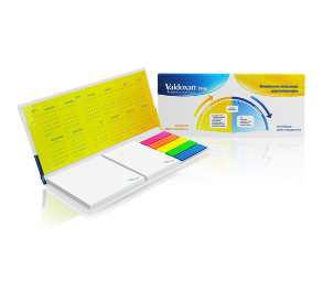Sticky notes set in hardcover