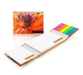 Sticky notes set in hardcover