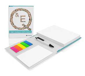 Sticky notes set in hardcover