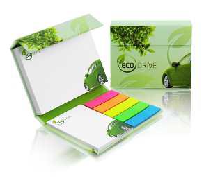 Sticky notes set in hardcover