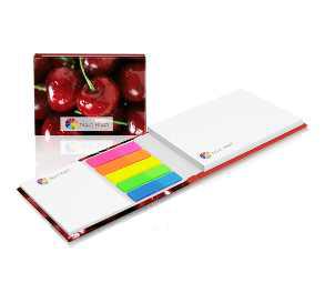 Sticky notes set in hardcover
