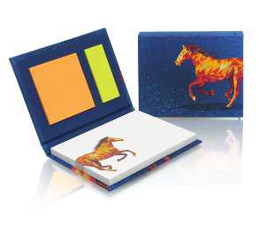 Sticky notes set in hardcover