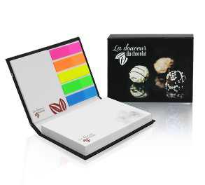 Sticky notes set in hardcover