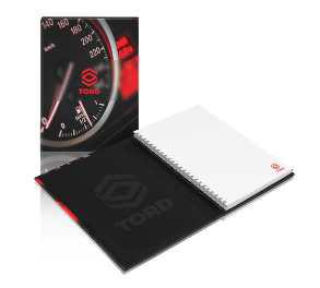 Notepad in hardcovers