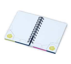 Hardcover collegeblock LINO COLOR