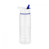 Tritan Pure Sports Water Bottle - 750ml Transparent/Blue