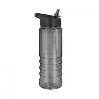 Tritan Pure Sports Water Bottle - 750ml Translucent Black/Grey