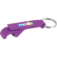 Bottle Opener Keyring Purple