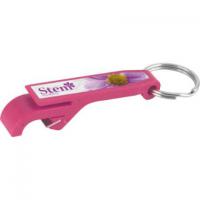 Bottle Opener Keyring Pink