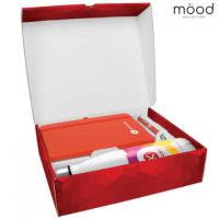 Mood Gift Box 1 with A5 Certified Sustainably Sourced  Notebook, Soft Feel Ballpoint Pen & Vacuum Bottle