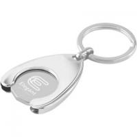 Express Trolley Coin Wishbone Holder Key Ring - Laser Engraved