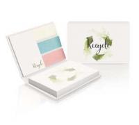 Sticky notes set in recycled paper hardcover