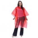 Waterproof Emergency Adult Disposable Rain Poncho With Hood &ndash; Pack of 10