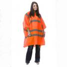 High Visibility Adult Water Resistant Rain Poncho With Hood