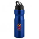 Nova Aluminium Water Bottle with Flip Sipper Lid - 750ml Dark Blue