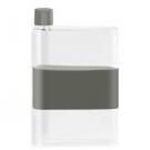 genie Note Bottle with Silicone Band - 420ml Transparent/Grey