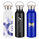 Forever Double Walled Vacuum Bottle with Bamboo Lid - 550ml