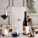 red wine & belgian chocolates hamper