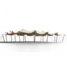 10m x 15m XL Triflexx Stretch Tent Canvas with Clamps (560 g/m²)