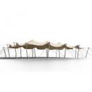 10m x 17m XL Triflexx Stretch Tent Canvas with Clamps (560 g/m²)