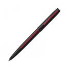 BLACK FIREFIGHTER CAP-O-MATIC SPACE PEN WITH RED STRIPE