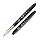 BULLET PEN &ndash; SHINY BLACK GOLD FINGER GRIP 50TH ANNIVERSARY
