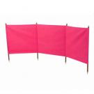 Beach Windbreak for Camping in Plain Pink (Standard/Large)