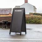 Tall and Narrow A-Frame Black Framed Chalkboard