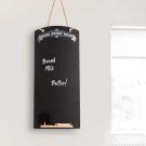 Tall Thin Blackboard with Rope Hanger for Daily Reminders