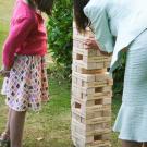 Garden Wedding Personalised Giant Tumbling Block Game